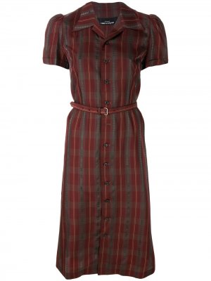 Платье-рубашка с короткими рукавами Comme Des Garçons Pre-Owned. Цвет: красный
