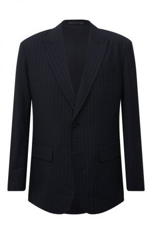 Шерстяной пиджак Valentino. Цвет: синий