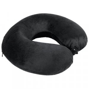 Подушка для шеи, 1 шт., черный Memory Foam. Цвет: черный