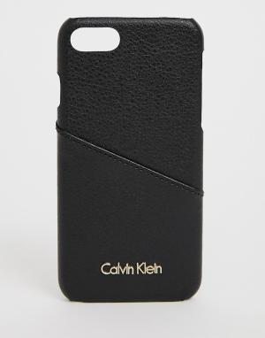 Чехол для iРhone Calvin Klein. Цвет: черный