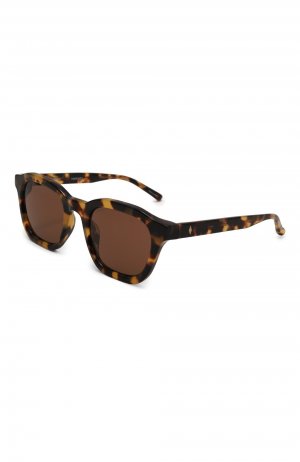Солнцезащитные очки The Attico. Цвет: коричневый