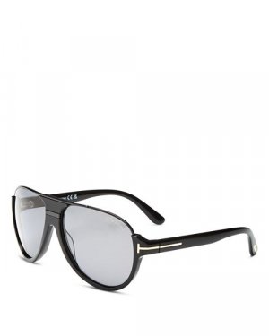 Поляризованные солнцезащитные очки-пилоты, 59 мм , цвет Black Tom Ford