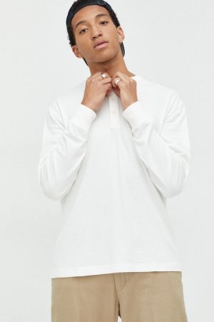 Хлопковая рубашка с длинными рукавами , белый Abercrombie & Fitch