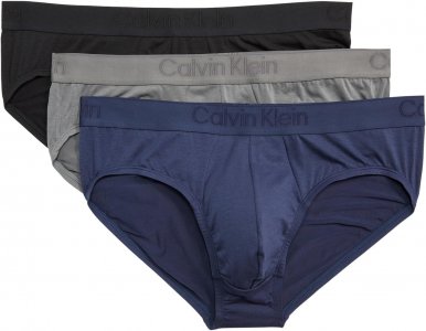 Черные трусы CK, комплект из 3 шт. , цвет Black/Blue Shadow/Grey Sky Calvin Klein Underwear