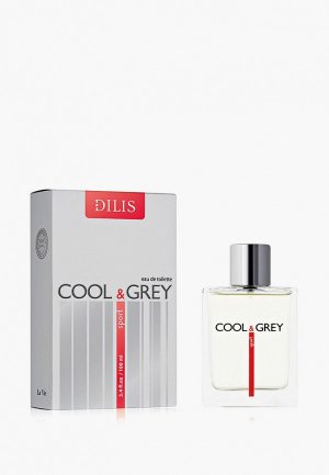 Туалетная вода Dilis Parfum Cool & Grey Sport (Кул энд Грэй Спорт) 100 мл. Цвет: прозрачный