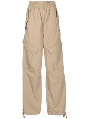 Straight-leg cargo trousers Dion Lee. Цвет: коричневый