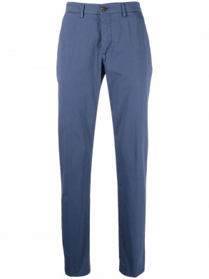 Прямые брюки чинос средней посадки Briglia 1949. Цвет: синий