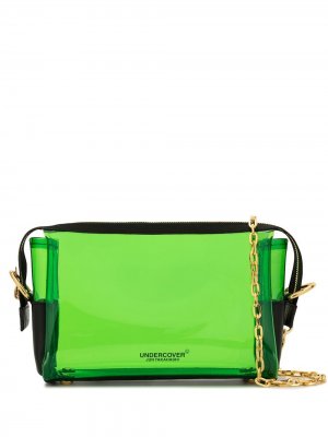 Прозрачная сумка на плечо с логотипом Undercover. Цвет: зеленый