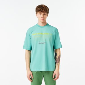 Футболки Мужская футболка из органического хлопка Lacoste. Цвет: голубой