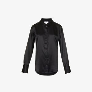 Рубашка стандартного кроя из эластичного шелка Standard , цвет noir Frame