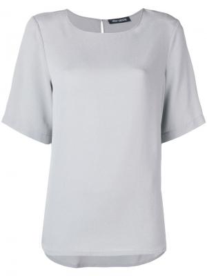 Классическая однотонная футболка Iris Von Arnim. Цвет: серый