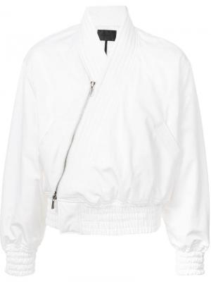 Укороченная куртка D.Gnak. Цвет: белый