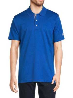 Хлопковая футболка-поло для гольфа Supima , синий Brooks Brothers