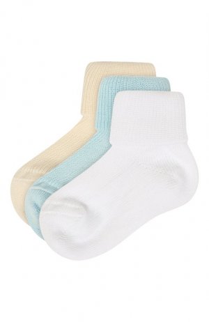 Комплект из трех пар носков Catya. Цвет: разноцветный