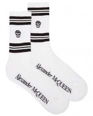 Носки Alexander Mcqueen Stripe, цвет White & Black