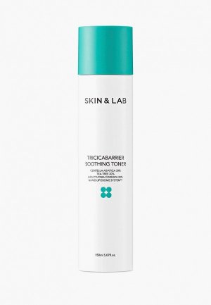 Тонер для лица Skin&Lab Tricicabarrier Soothing Toner, 150 мл. Цвет: белый
