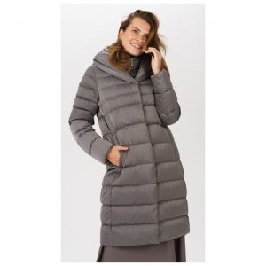 Стеганое пальто с жилетом W1425N/F1479 Серый 48 GEOX. Цвет: серый