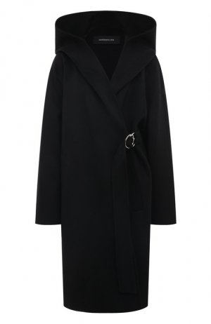 Шерстяное пальто Barbara Bui. Цвет: чёрный