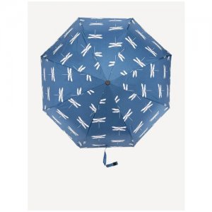 Мини-зонт, автомат, 3 сложения, 8 спиц, для женщин, синий Mellizos. Цвет: синий