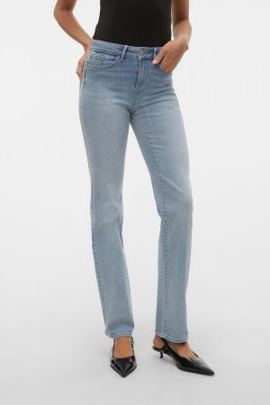Прямые джинсы со средней посадкой , синий Vero Moda
