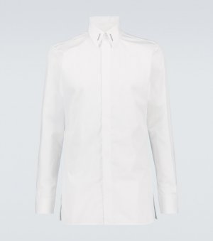 Рубашка с длинными рукавами и бляшкой логотипом , белый Givenchy