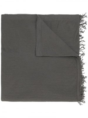 Трикотажное одеяло Sisyphus Rick Owens. Цвет: серый