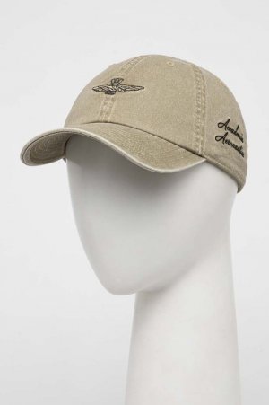 Шляпа с джинсовым козырьком , зеленый Aeronautica Militare