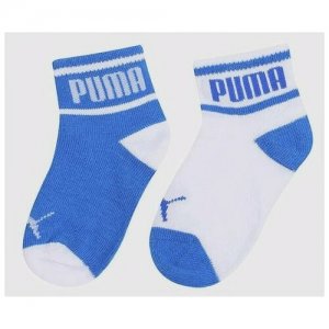 Носки , размер 23-26, голубой, белый PUMA. Цвет: белый/голубой