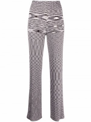 Расклешенные брюки с абстрактным узором Missoni. Цвет: черный