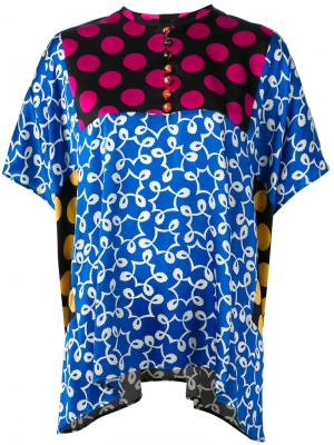 Блузка лоскутного кроя Duro Olowu. Цвет: многоцветный