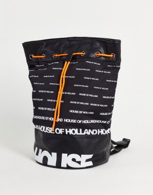 Черная сумка-дафл с логотипом -Черный цвет House of Holland