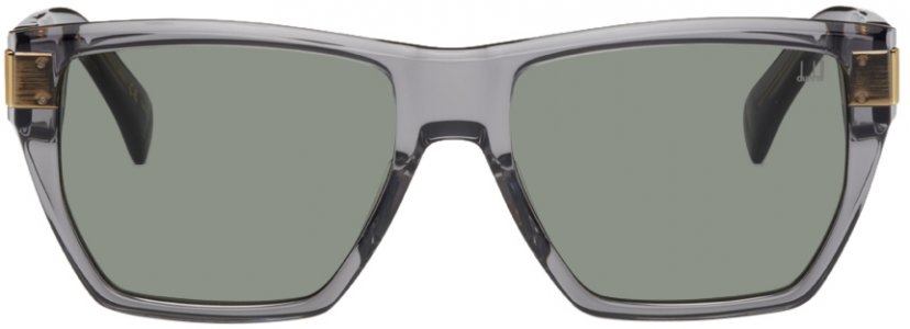 Серые прямоугольные солнцезащитные очки Dunhill