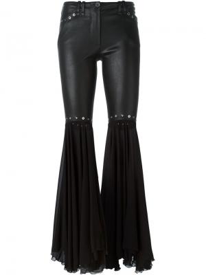 Расклешенные брюки с панельным дизайном Plein Sud. Цвет: чёрный