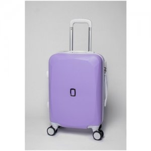 Чемодан с кейсом лавандовый размер S, ручная кладь Ambassador. Цвет: фиолетовый