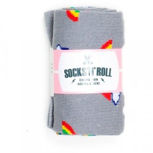 Носки SocksNRoll, размер 35-39, серый Socks'N'Roll. Цвет: серый