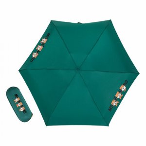 Мини-зонт , зеленый MOSCHINO. Цвет: зеленый