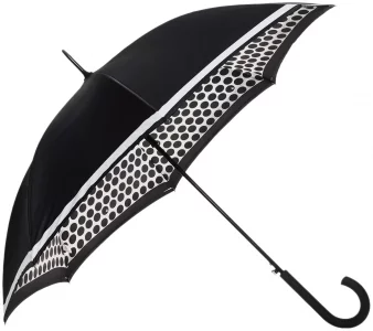 Зонт-трость женский полуавтоматический L754 горох Fulton