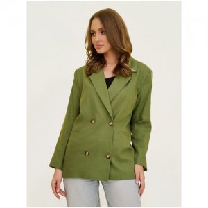 Пиджак , размер 44, зеленый BrandStoff. Цвет: зеленый