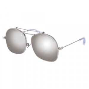 Солнцезащитные очки AM0088S 005, черный Alexander McQueen. Цвет: черный