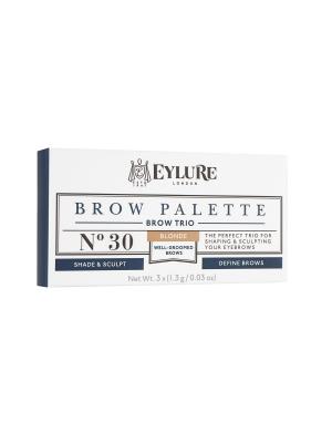 Eylure Brow Palette - 30 Blonde Палетка для моделирования бровей Светлая 3*3 гр. Цвет: светло-коричневый