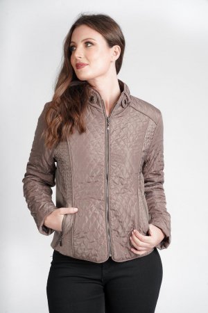 Пиджак с ромбовидным узором Quilt Design , бежевый Saloos