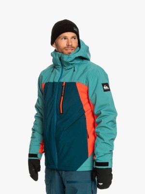 Лыжная/снежная куртка Mission Техническая , майолика синяя/мульти Quiksilver