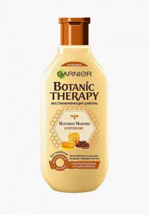 Набор для ухода за волосами Garnier Botanic Therapy Прополис и маточное молоко Шампунь 250 мл + Укрепляющее крем-масло, 200 мл, очень поврежденных секущихся волос. Цвет: прозрачный