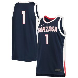 Реплика мужской баскетбольной майки №1 темно-синего цвета Gonzaga Bulldogs Nike