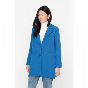 Пиджак , размер 46, синий TRENDYOL. Цвет: синий
