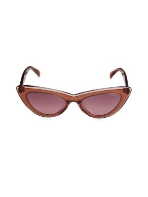 Солнцезащитные очки «кошачий глаз» 53MM , коричневый Emilio Pucci
