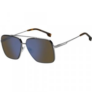 Солнцезащитные очки HUGO. Цвет: серый