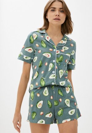 Пижама Пижама-Шик. Цвет: зеленый