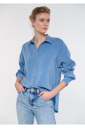 Рубашка Lux Touch из модала Boyfriend , синий Mavi