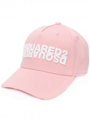 Бейсбольная кепка с вышитым логотипом Dsquared2. Цвет: розовый